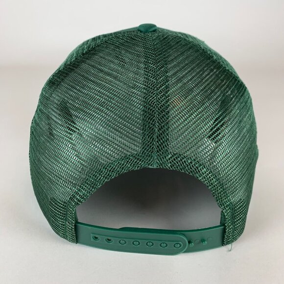 D Hudson Mens Green Semi Pro Foam Snapback Trucker Hat New - Picture 3 of 4